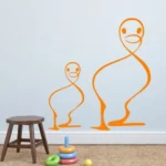 ברווזים משורטטים | StickDecor