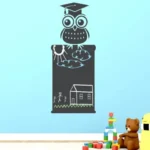 מדבקת לוח גיר ינשוף | StickDecor