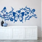 עיטור פרפרים ופרחים | StickDecor