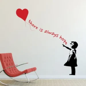 סגנון אומנות BANKSY ילדת הבלון