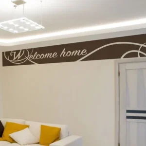 מדבקת באנר "welcome home"