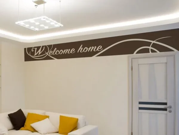 מדבקת באנר "welcome home"