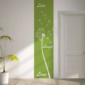 מדבקת באנר live laugh love