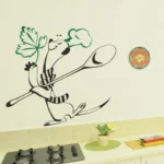 מדבקת קיר למטבח יצור מבשל | StickDecor