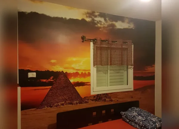 טפט לקיר פירמידות בשקיעה