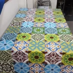 מדבקת טפט אריחים בסגנון רטרו | StickDecor