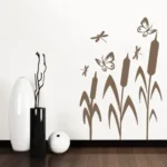 מדבקת קיר צמחי מים | StickDecor