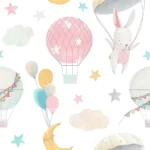 ארנבונים מתוקים וכדורים פורחים | StickDecor