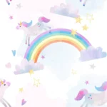 חדי קרן וקשת בענן | StickDecor