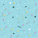 צורות וקשקושים כחול | StickDecor