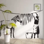 אומנות BANKSY ניכוי פסי זברה | StickDecor