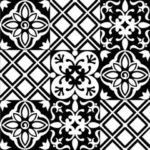 עיצוב שחור-לבן לאריחים | StickDecor