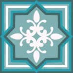 עיטור תורכיז לאריחים סוכריות מנטה | StickDecor