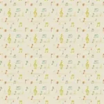 טפט תווים בצבעי וינטג׳ | StickDecor
