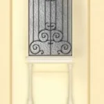 מדבקה לדלת בסגנון יווני עתיק שמנת | StickDecor
