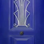 דלת יווני כחול עמוק | StickDecor