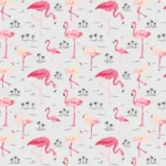 טפט פלמינגו בקריבים | StickDecor