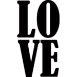 love מדבקת קיר | StickDecor