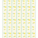 בורדר אננסים צהובים חמודים לחדרי ילדים | StickDecor