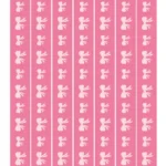בורדר פפיונים ורודים | StickDecor