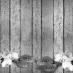 טפט בשחור ולבן של אבני אהבה | StickDecor