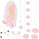 מדבקת תינוקת ישנה לחדר תינוקות | StickDecor