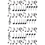 מדבקות תווים לחדר | StickDecor