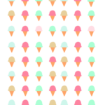 סט מדבקות גלידות בצבעי פסטל | StickDecor