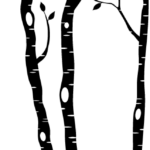 מדבקת עצים וציפורים | StickDecor