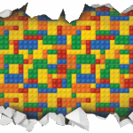 חור בקיר לגו | StickDecor