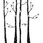ינשופים חמודים ביער | StickDecor