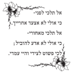 אל תלכי לפני... | StickDecor