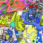גרפיטי צבעוני משוגע | StickDecor