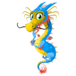 מדבקה | דרקון סיני מתוק | StickDecor