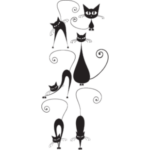 חתולים | StickDecor