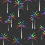 עצי דקל צבעוניים | StickDecor
