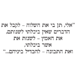 תן בי את השלווה | StickDecor