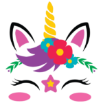 חד קרן צבעוני וחמוד | StickDecor