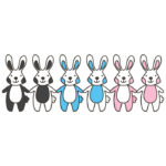 ארנבונים חמודים | StickDecor