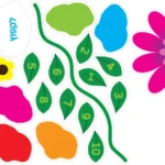 מסלול רצפה פרחוני | StickDecor