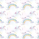 חדי קרן וקשת בענן | StickDecor
