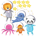 אסטרונאוטים מתוקים | StickDecor