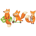 3 שועלים מתוקים | StickDecor
