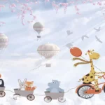 רכבת חיות מתוקות | StickDecor