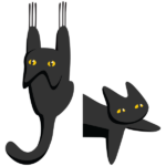 צמד חתולים | StickDecor