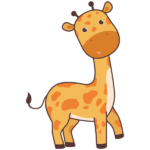 ג'ירפה מתוקה | StickDecor