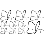 פרפרים דקורטיבים | StickDecor
