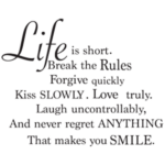 Life is short | StickDecor