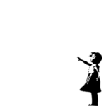 סגנון אומנות BANKSY ילדת הבלון | StickDecor