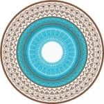 מדבקה לתקרה רוזאטה כחולה | StickDecor